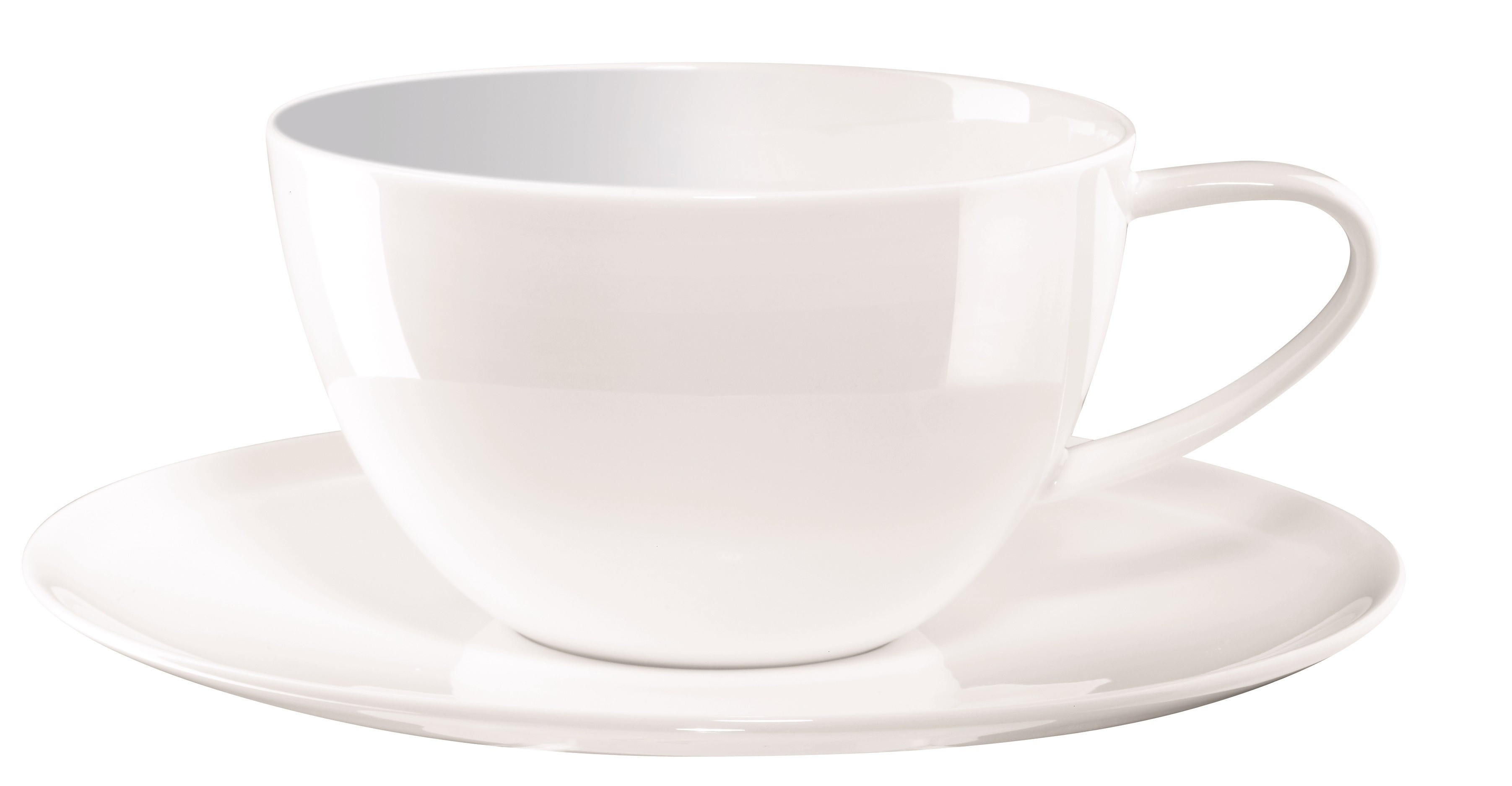 tasse à thé avec soucoupe 35cl en porcelaine, une ligne très raffinée