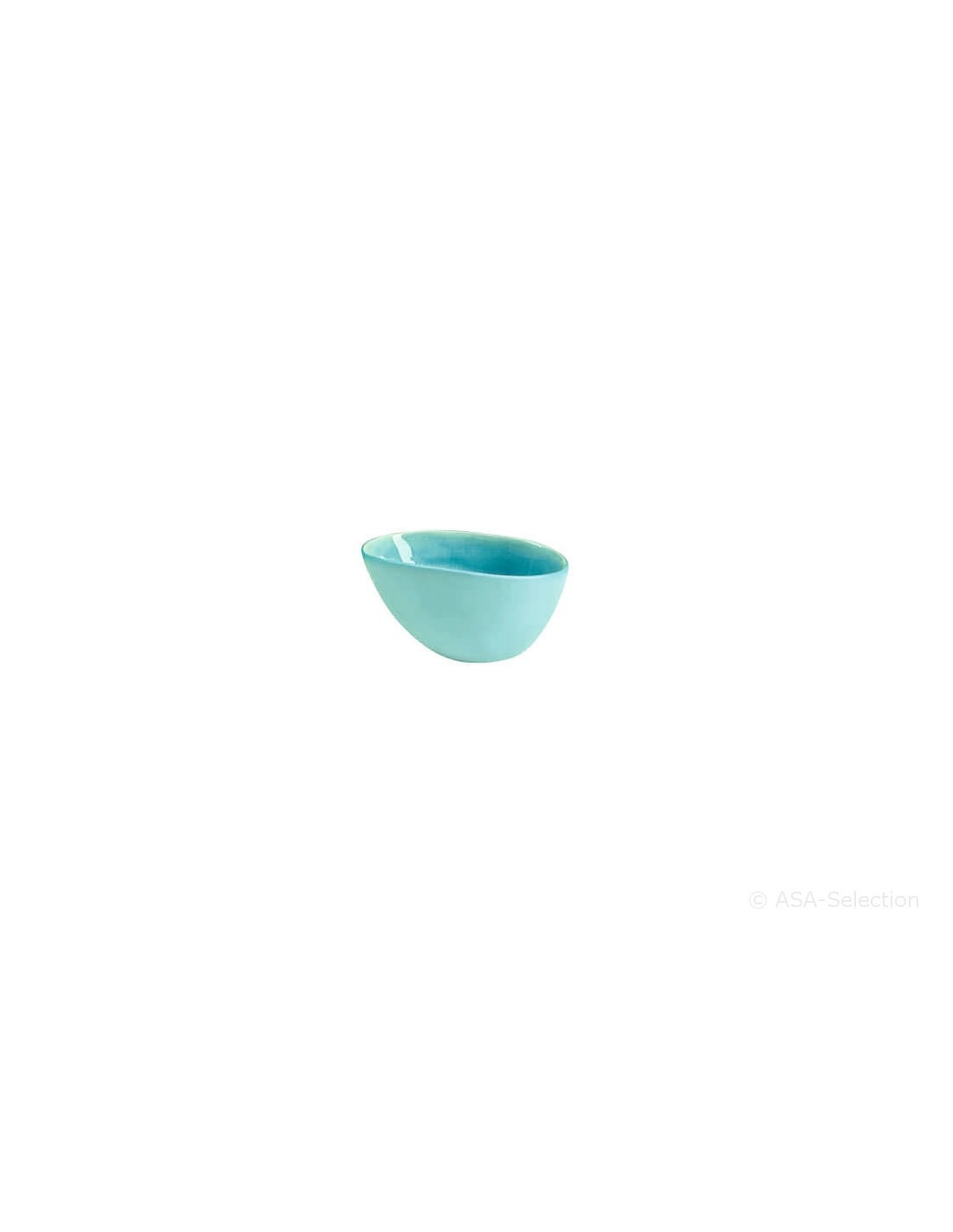 petit bol snacking 10,5cm*7,5cm bleu turquoise A LA PLAGE