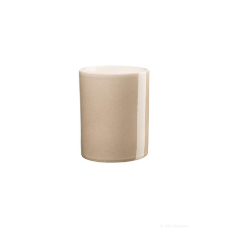 Vase AYO céramique émaillé taupe 13cm