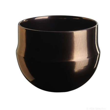 Cache pot en céramique bronze 15,5cm