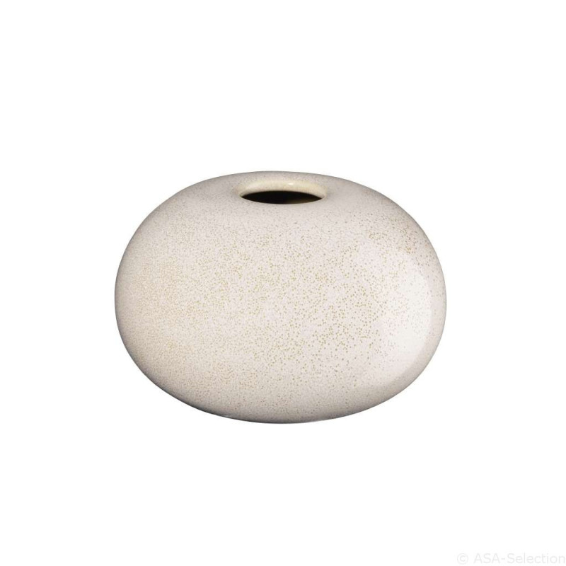 Vase SAISONS Sand rond en grés  7,5cm
