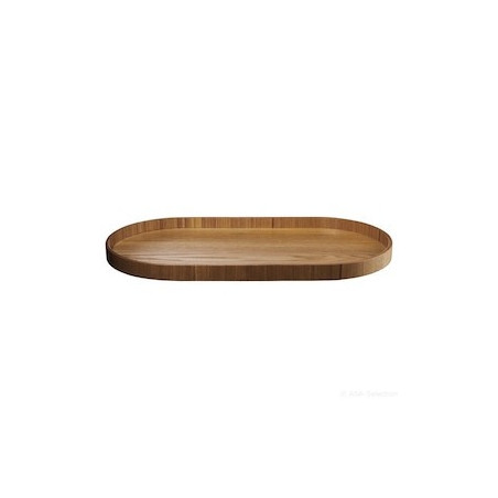 plateau oval en bois 23cm