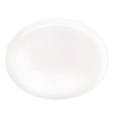 Assiette plate ovale blanche