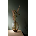 Vase haut en verre brun