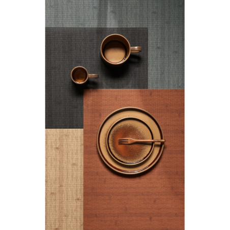 set de table couleur bois brun